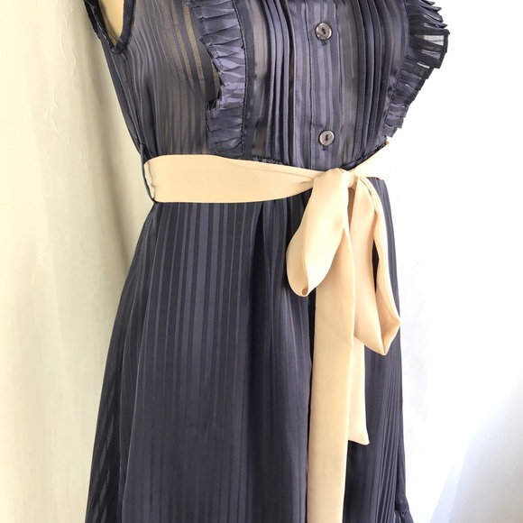 🚫SOLD🚫 NWOT 1940’s Style Navy Blue Sheer - Picture 9 of 16